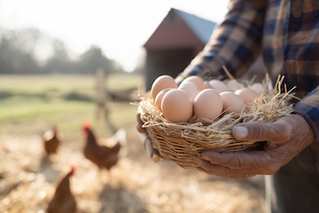 Fresh farm eggs (from farm to shop every day)  