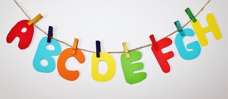 alphabet letters English dictionary